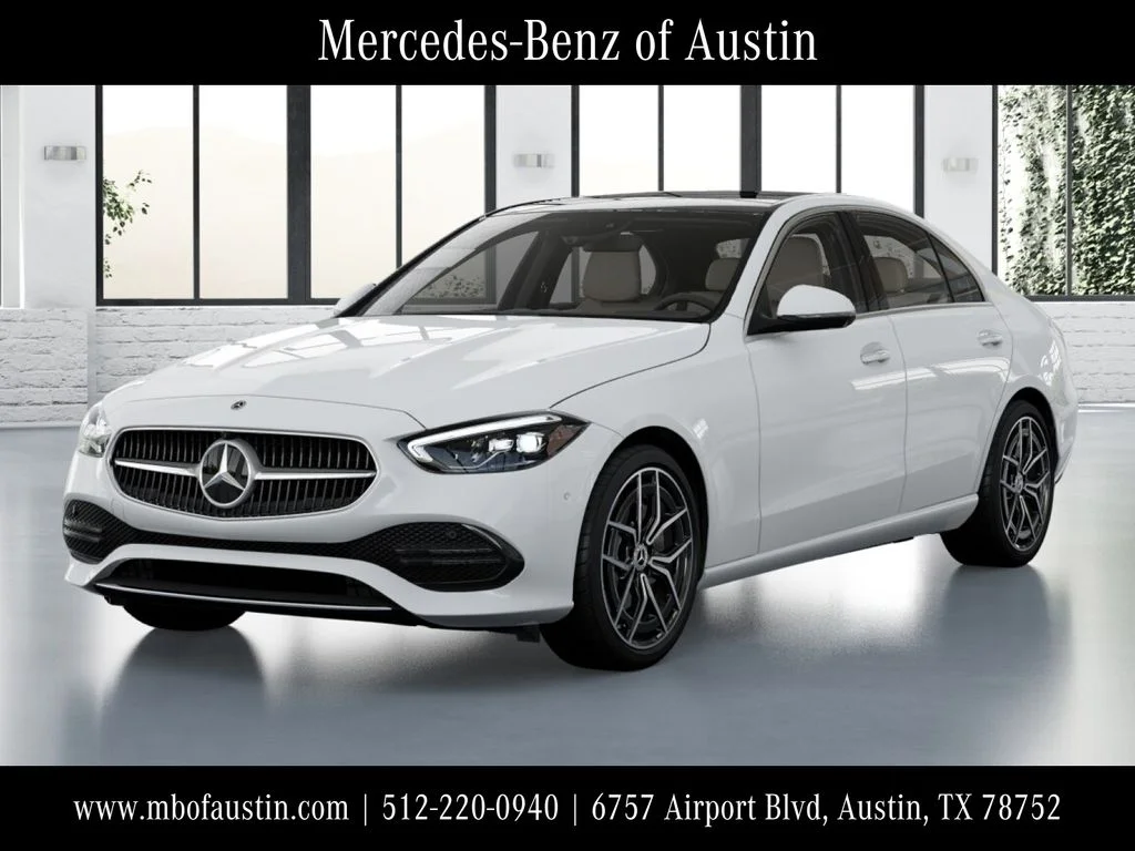 New 2027 White Mercedes-Benz C 300 image 1