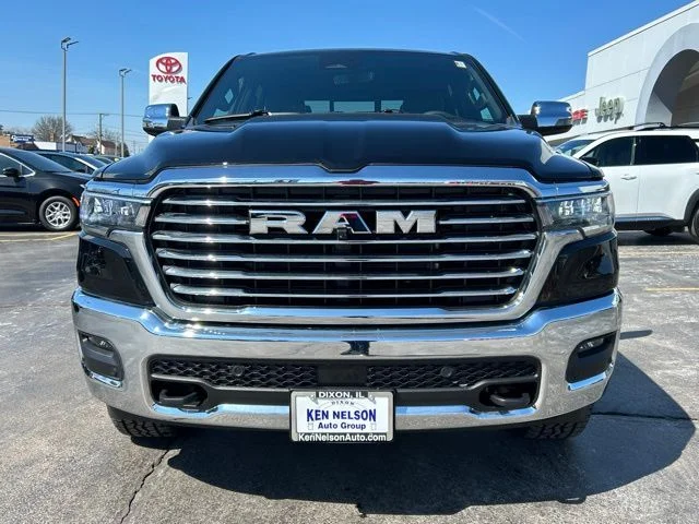 New 2026 Diamond Black Crystal Pearl-Coat Exterior Paint RAM Laramie image 2