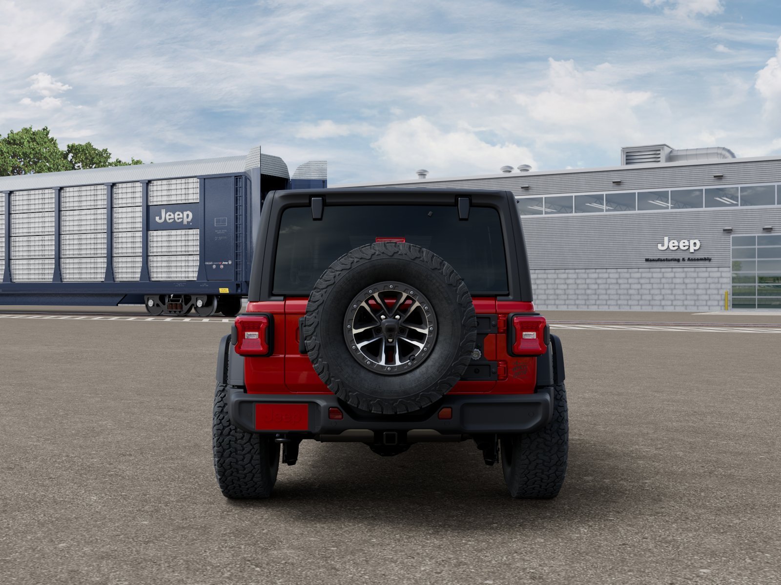 New 2026 Firecracker Red Clear-Coat Exterior Paint Jeep Willys image 7