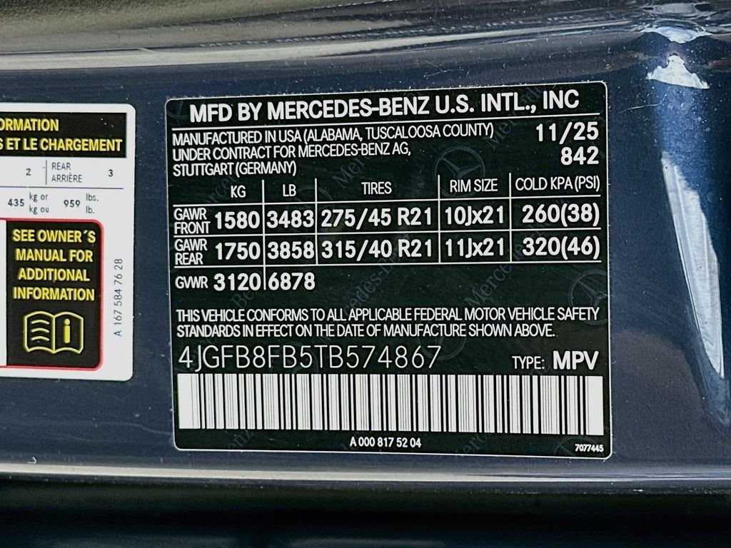 Certified Used 2026 Blue Mercedes-Benz GLE 580 image 33