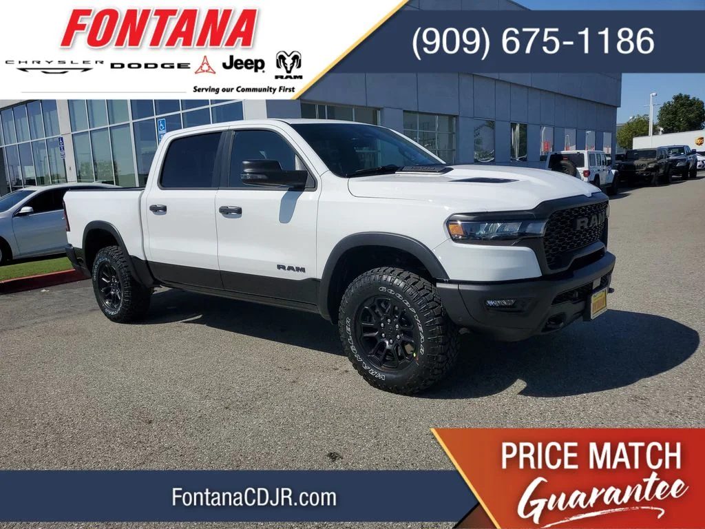 New 2026 Bright White Clear-Coat Exterior Paint RAM Rebel image 1