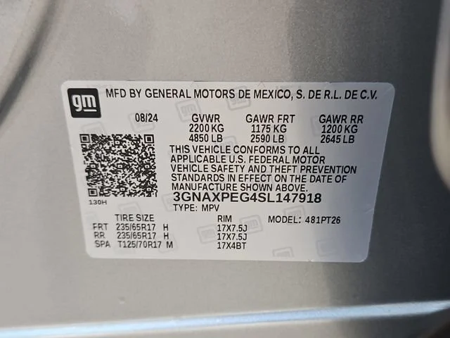 Used 2025 Sterling Gray Metallic Chevrolet LT image 30