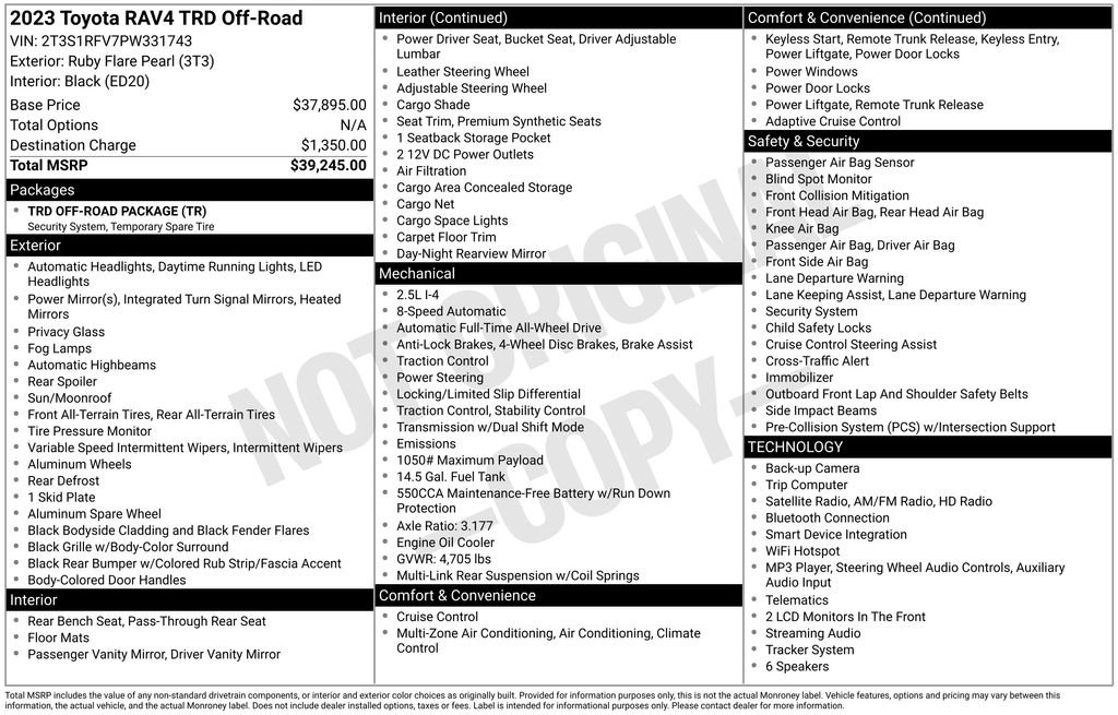 Used 2023 Red Toyota TRD Off Road image 29
