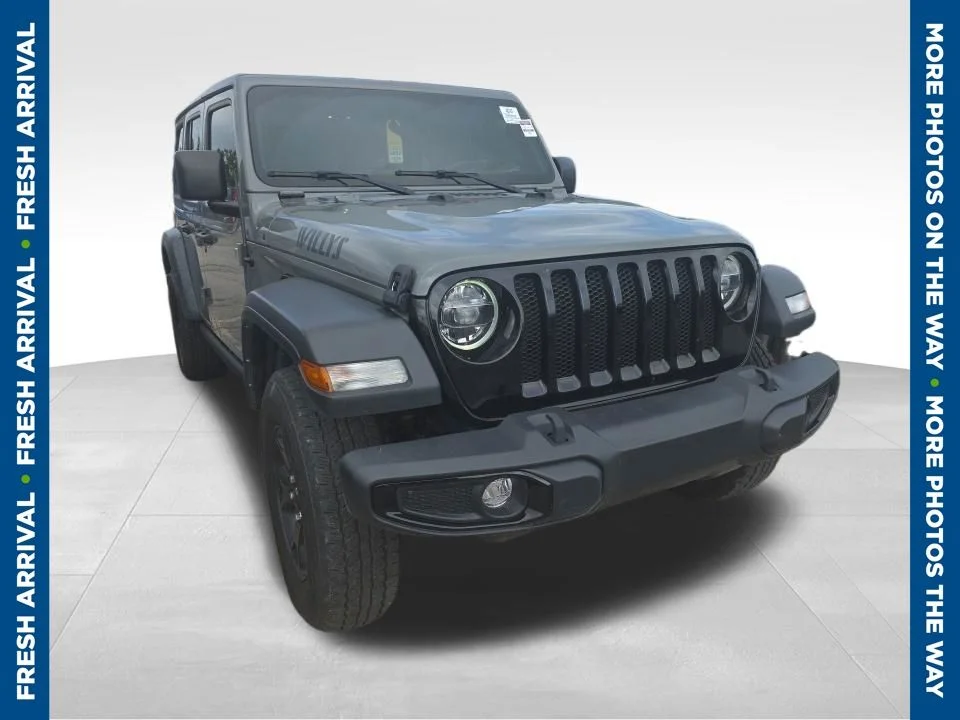 Used 2021 Gray Jeep Unlimited Willys image 1