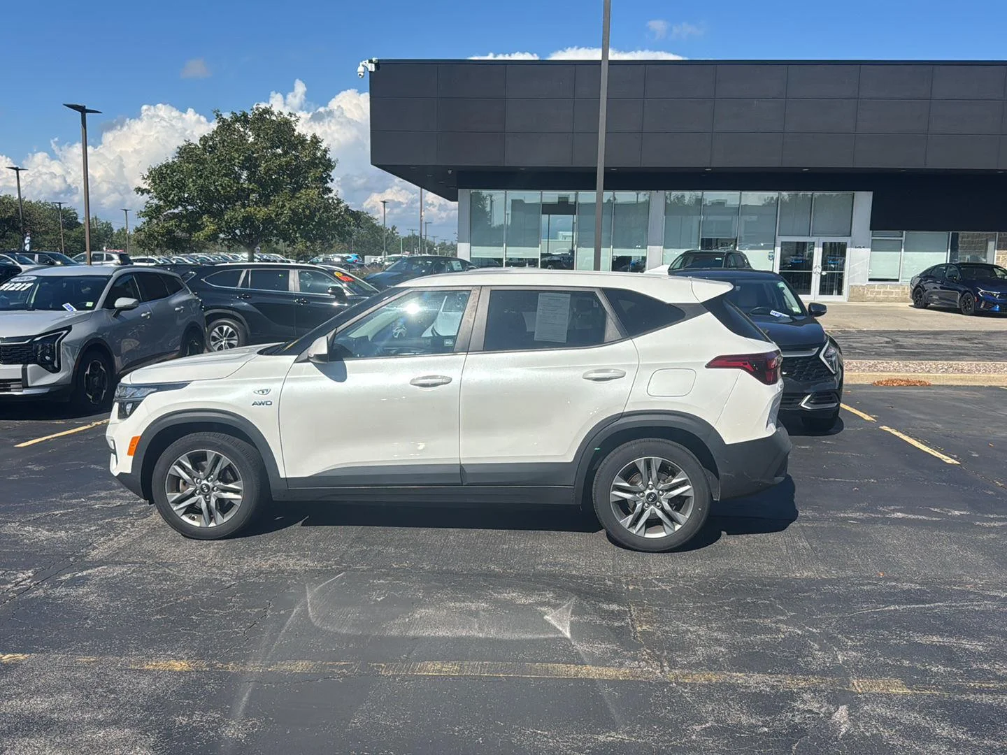 Used 2021 Snow White Pearl Kia LX image 6