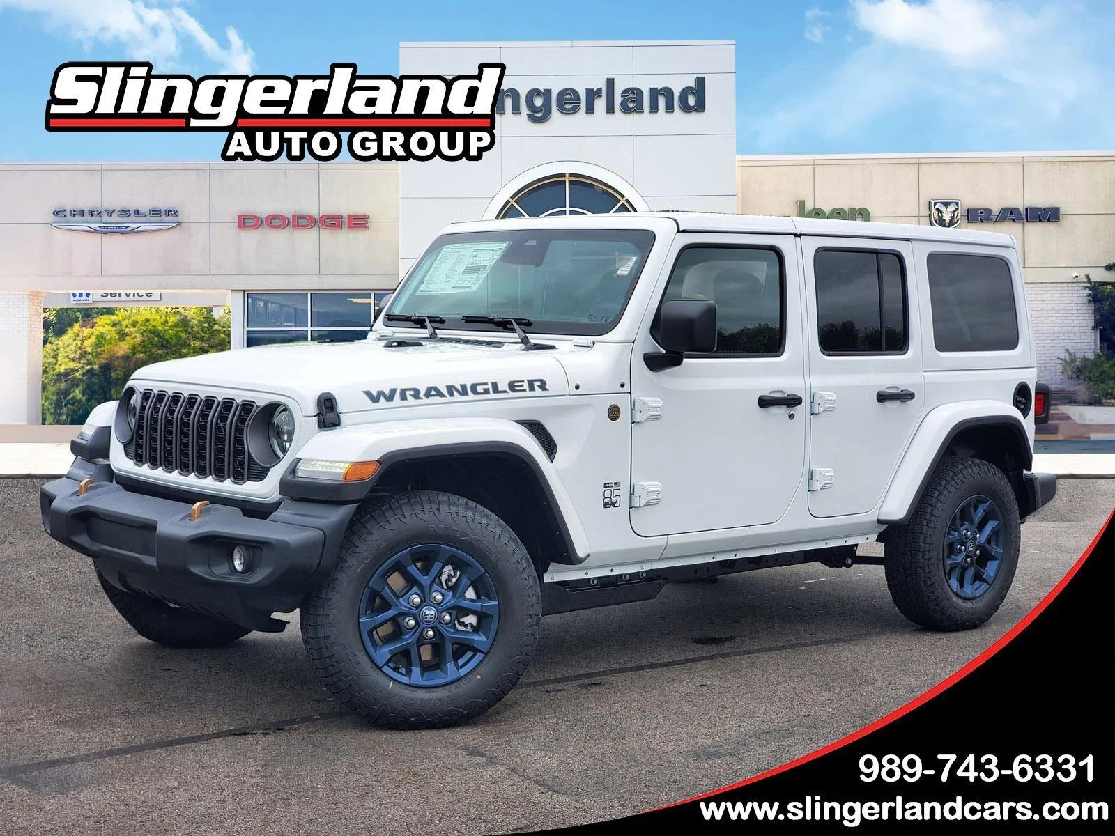 New 2026 Bright White Clear-Coat Exterior Paint Jeep 85th Anniversary image 1