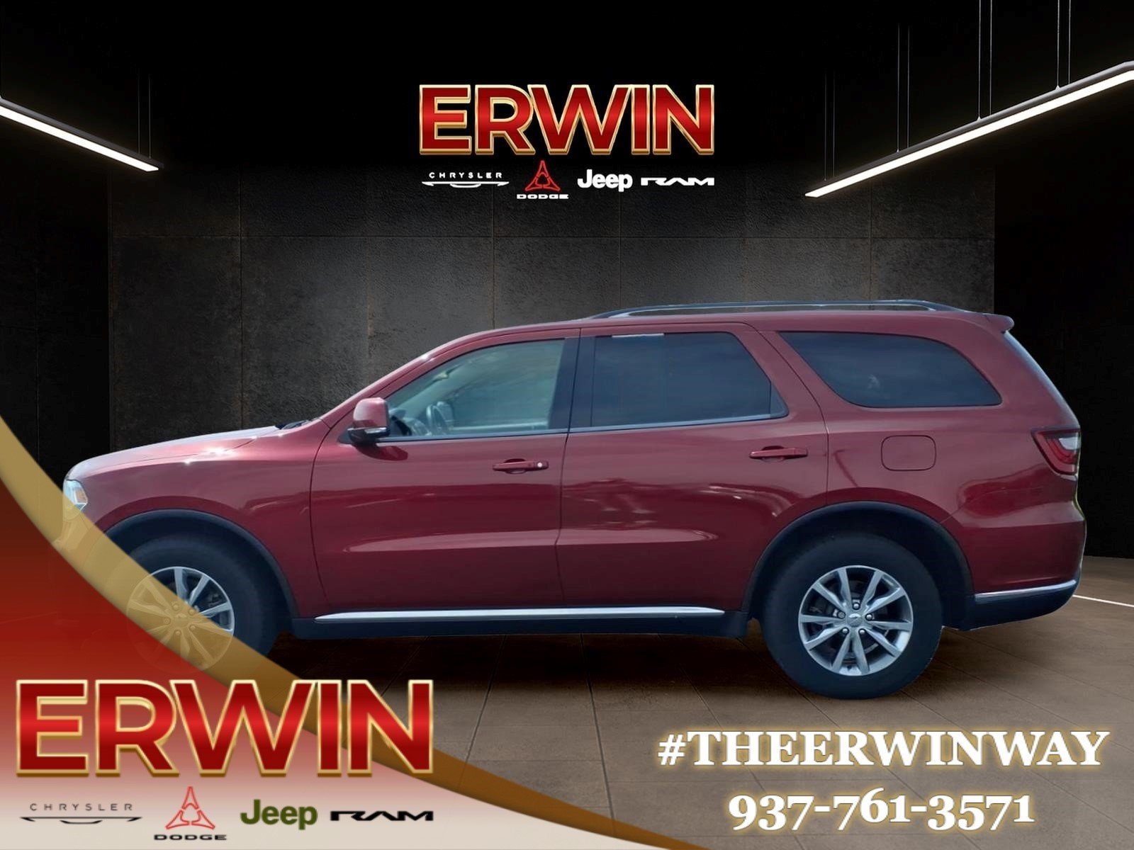 Used 2014 Deep Cherry Red Crystal Pearl Coat Dodge Limited image 4