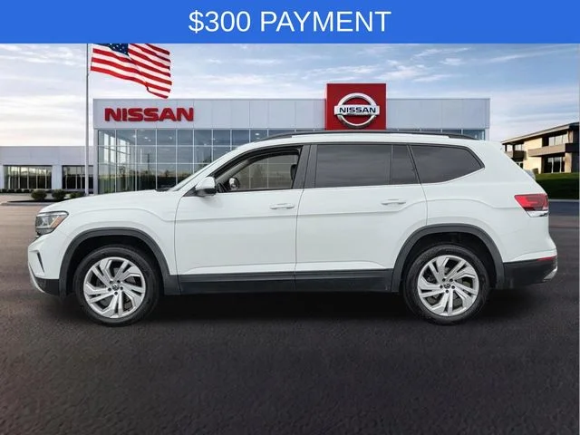 Used 2021 Volkswagen Atlas SE w/Tech with VIN 1V2HR2CA2MC557584 for sale in Benton, AR