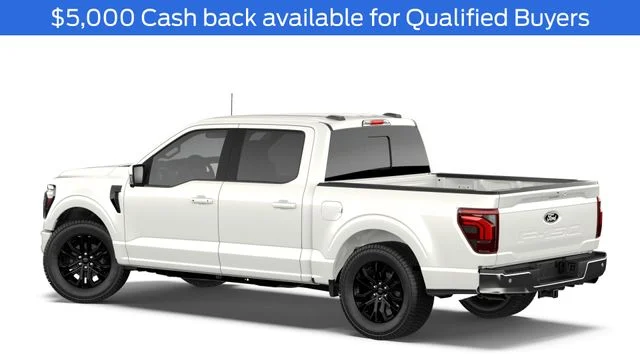 New 2026 Star White Metallic Tri-Coat Ford Lariat® image 2