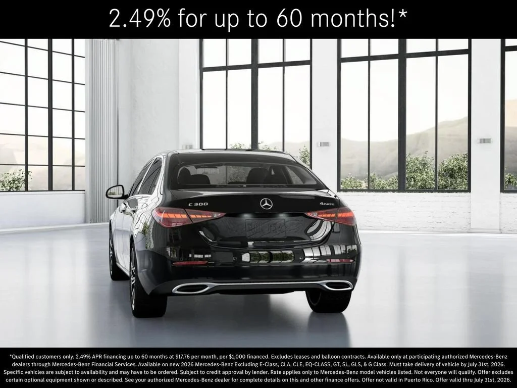 New 2026 Black Mercedes-Benz C 300 image 68