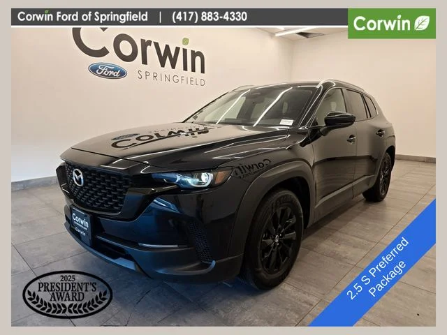 Used 2025 Jet Black Mica Mazda 2.5 S Preferred Package image 1