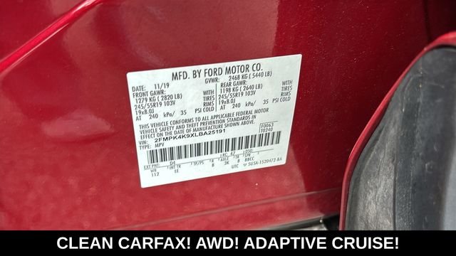 Used 2020 Rapid Red Metallic Tinted Clearcoat Ford Titanium image 34