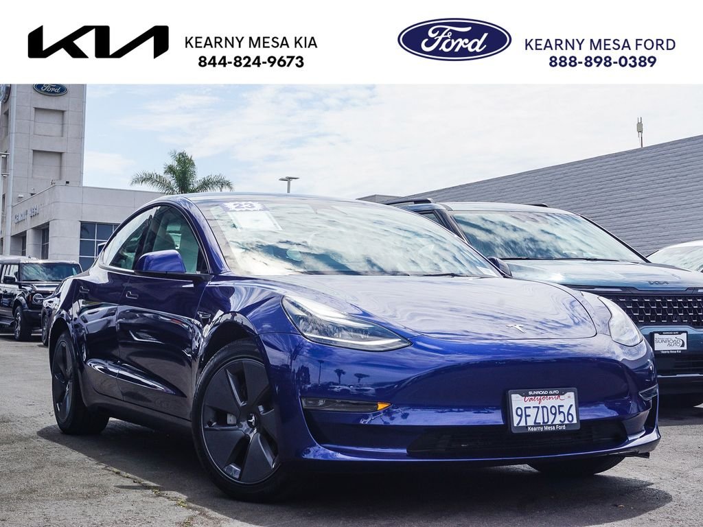 Used 2023 Deep Blue Metallic Tesla Base image 1
