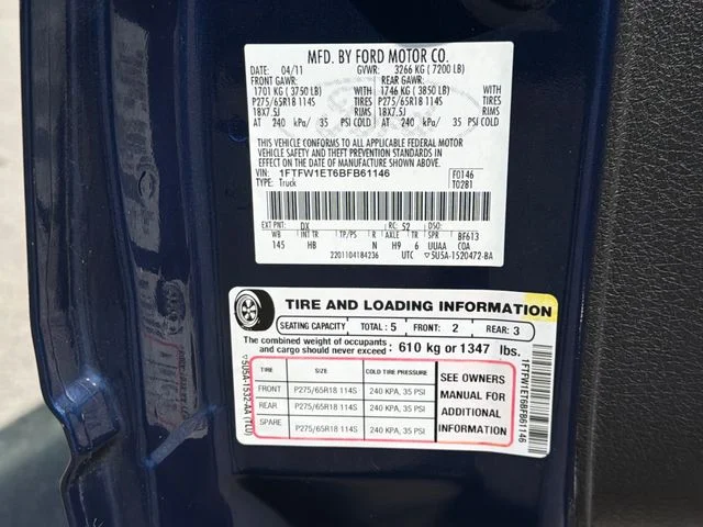 Used 2011 Blue Ford Lariat image 30