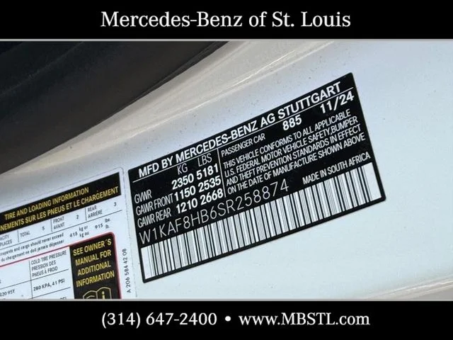 Certified Used 2025 White Mercedes-Benz C 43 AMG® image 26