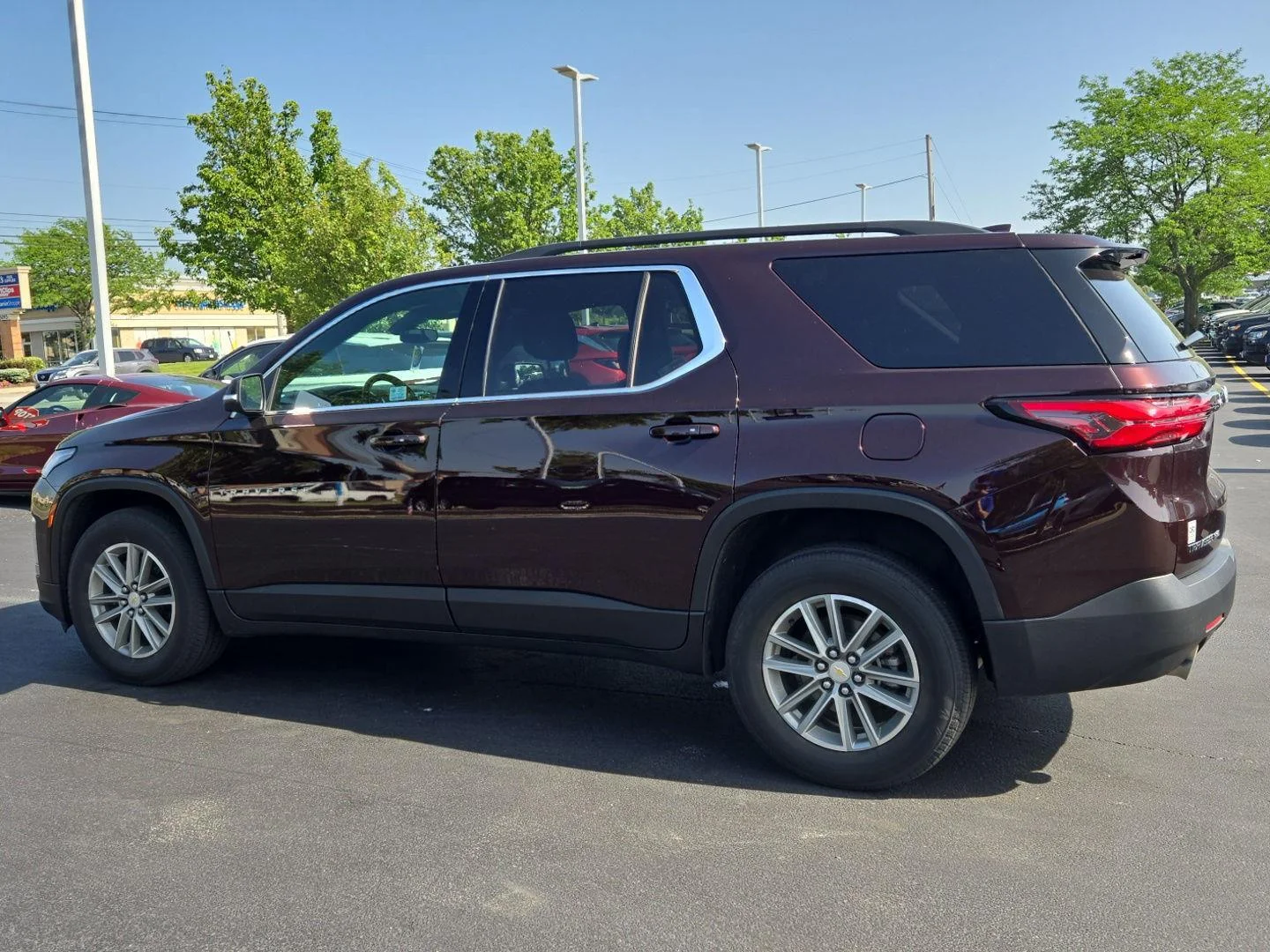 Used 2023 Black Cherry Metallic Chevrolet LT Cloth image 3