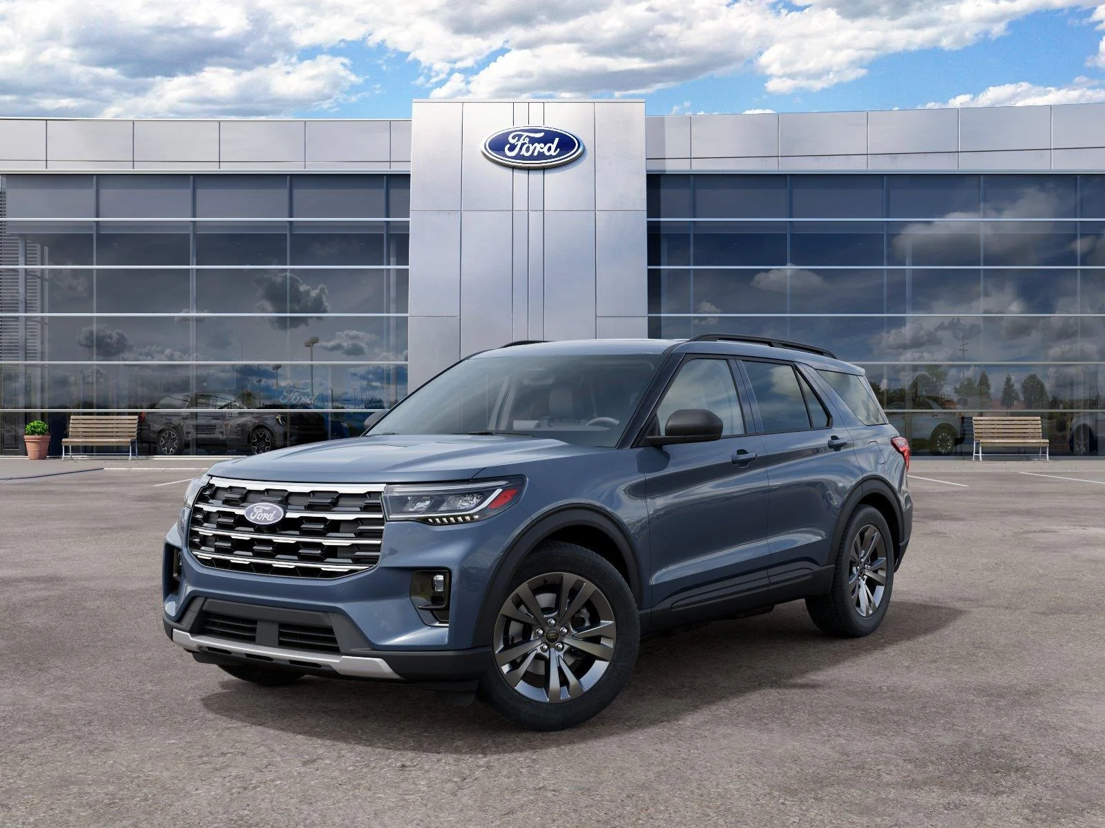 New 2027 Vapor Blue Metallic Ford Active image 2