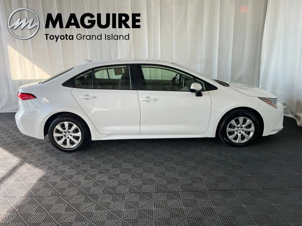 Used 2021 White Toyota LE image 2