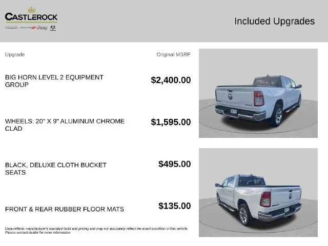 Used 2019 White Ram Big Horn/Lone Star image 7