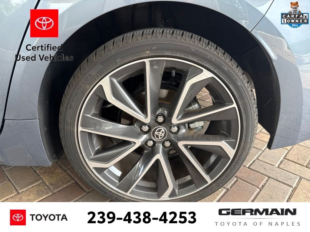 Certified Used 2020 Blue Toyota SE image 10
