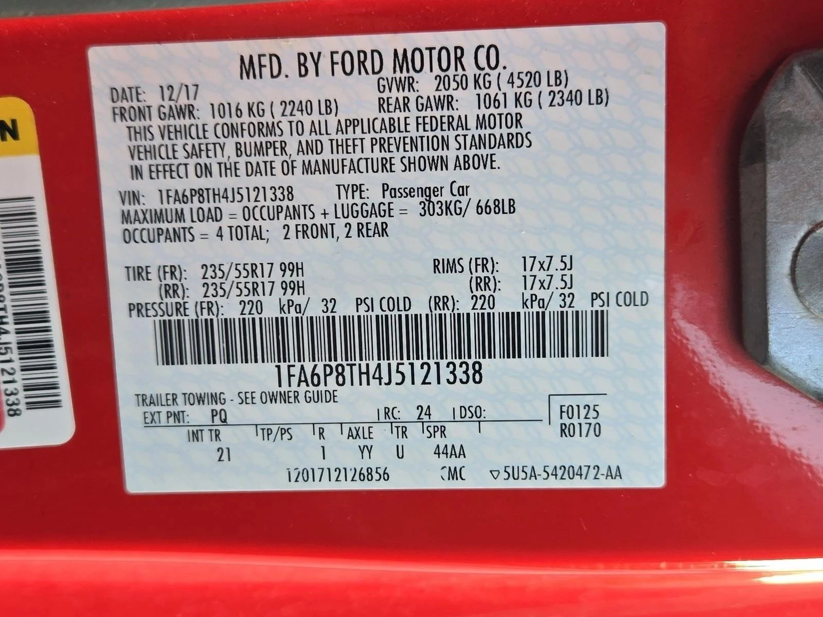 Used 2018 Race Red Ford EcoBoost Premium image 14
