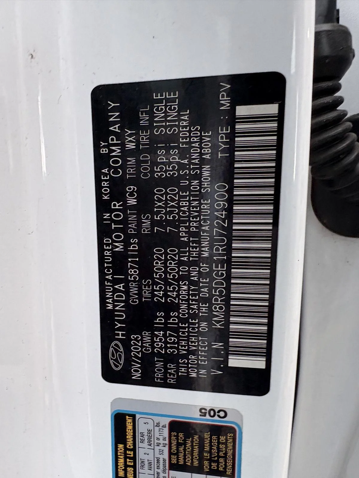 Certified Used 2024 Hyper White Hyundai Limited image 17