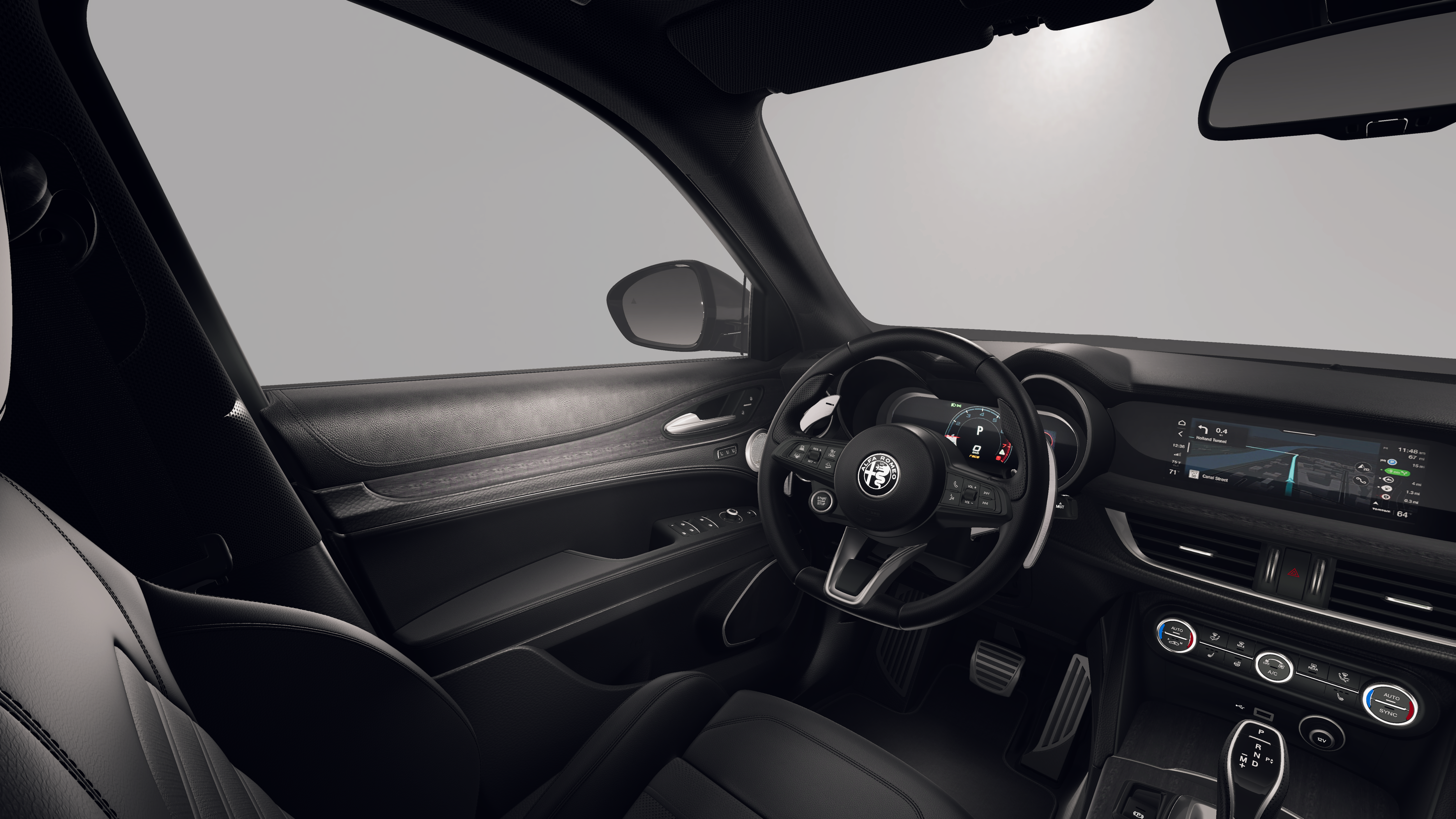 New 2026 Vulcano Black Metallic Exterior Paint Alfa Romeo Base image 20
