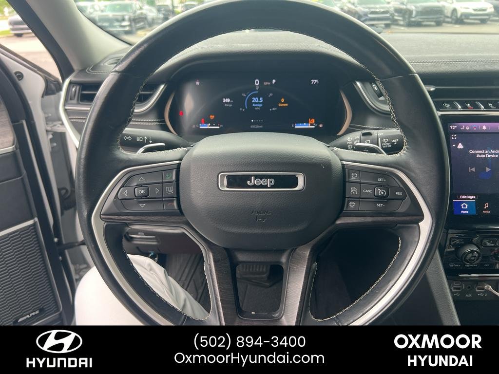 Used 2021 Bright White Clearcoat Jeep Limited image 4