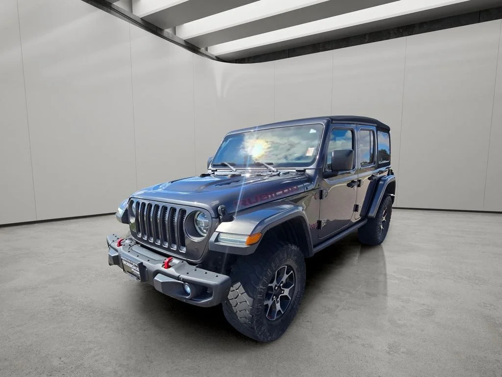 Used 2018 Granite Crystal Metallic Clearcoat Jeep Rubicon image 1