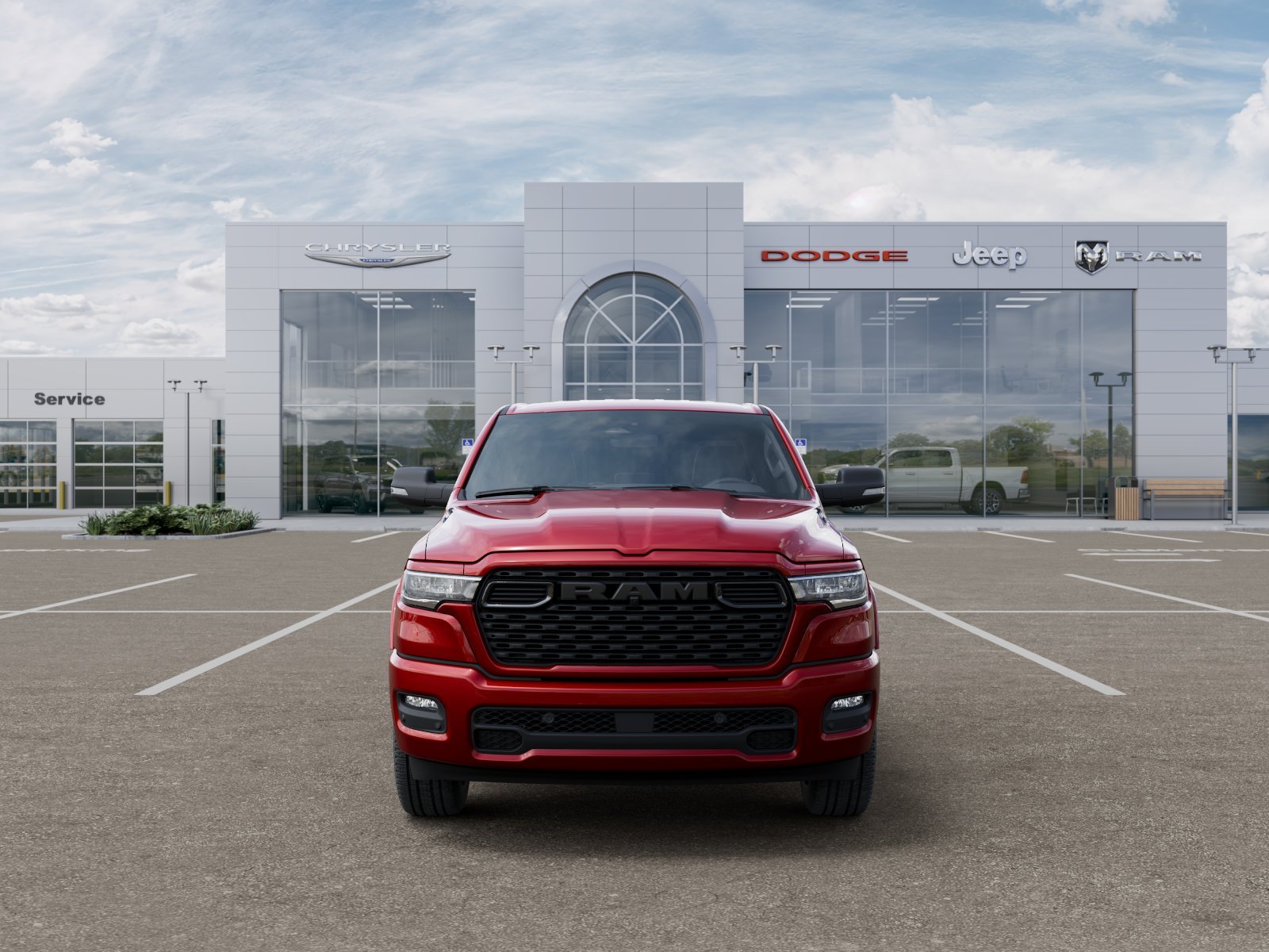 New 2026 Molten Red Pearl-Coat Exterior Paint RAM BIG HORN image 68