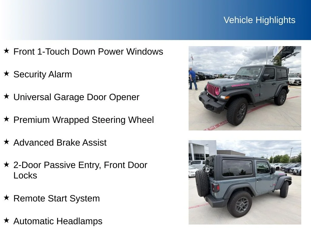 Used 2024 Gray Jeep Sport S image 7