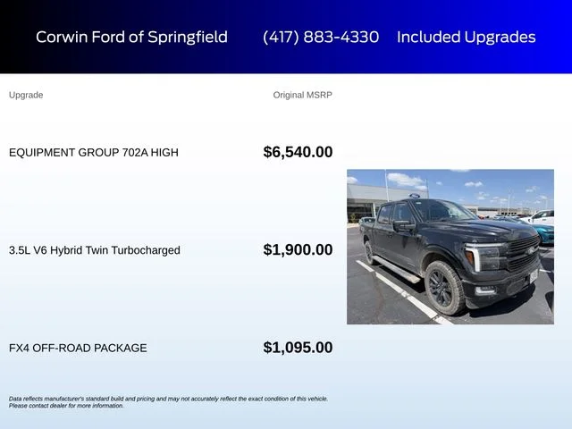 Used 2024 Agate Black Metallic Ford Platinum image 6