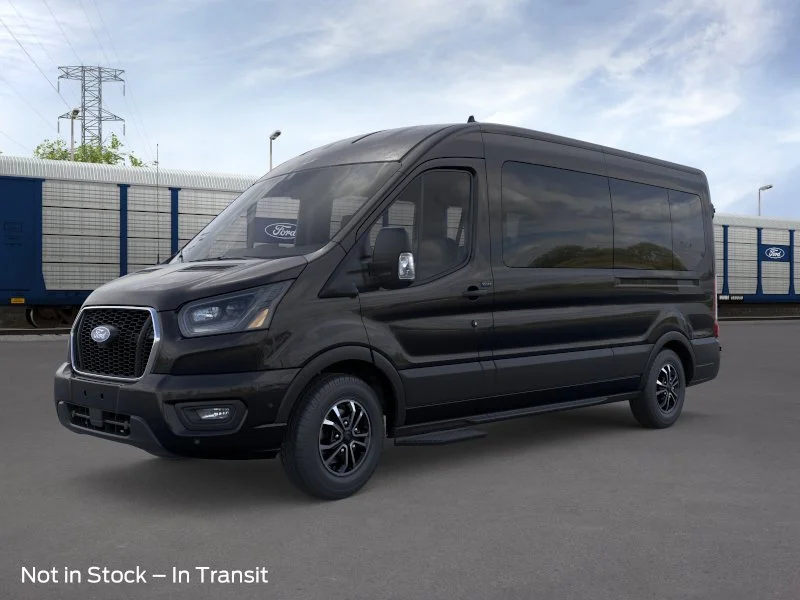New 2026 Agate Black Metallic Ford Passenger Van XLT image 1