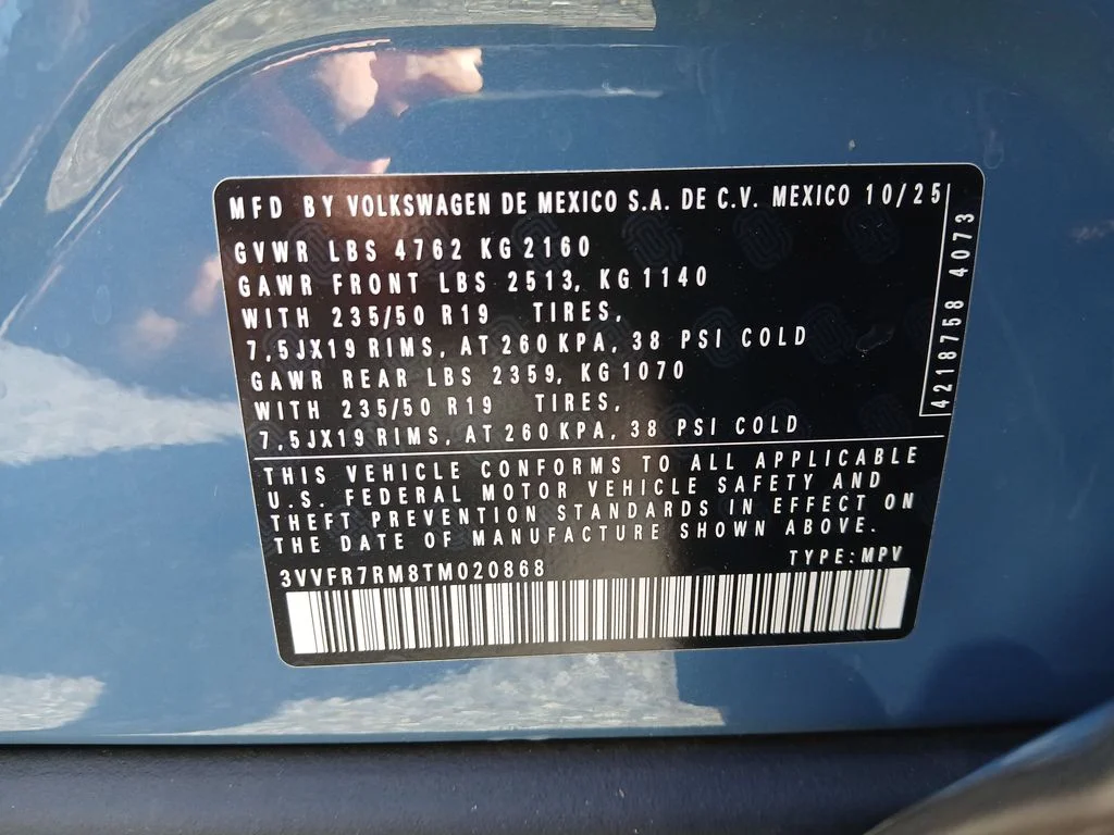 Certified Used 2026 Blue Volkswagen SE image 30