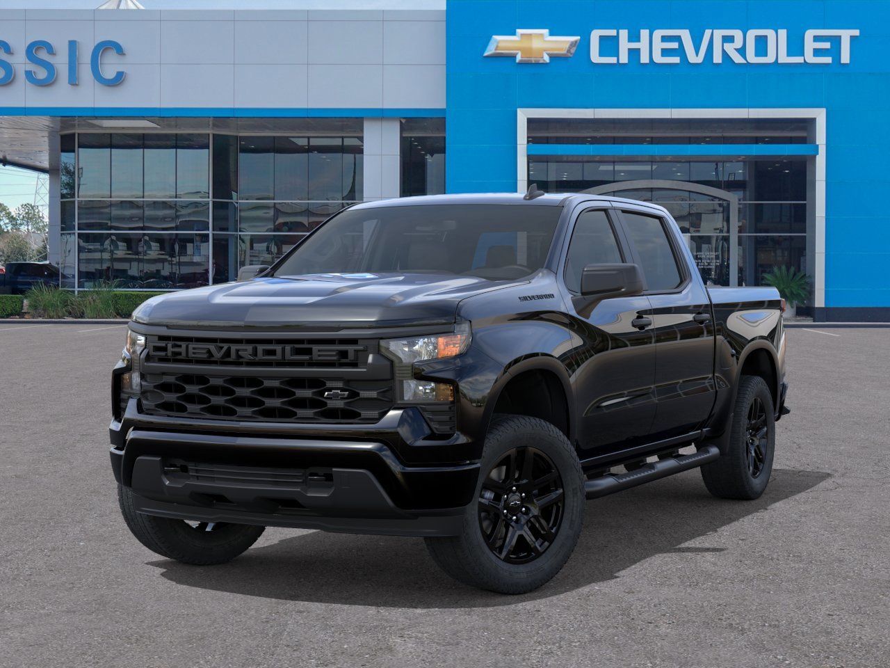 2026 Chevrolet Silverado 1500 Custom Black at Classic Elite Chevrolet Hwy 6