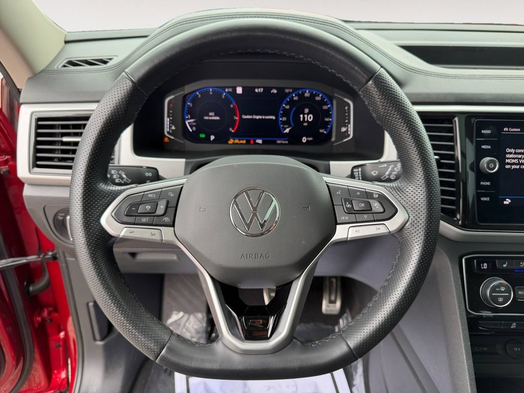 Used 2021 Red Volkswagen 3.6L V6 SEL Premium R-Line image 12