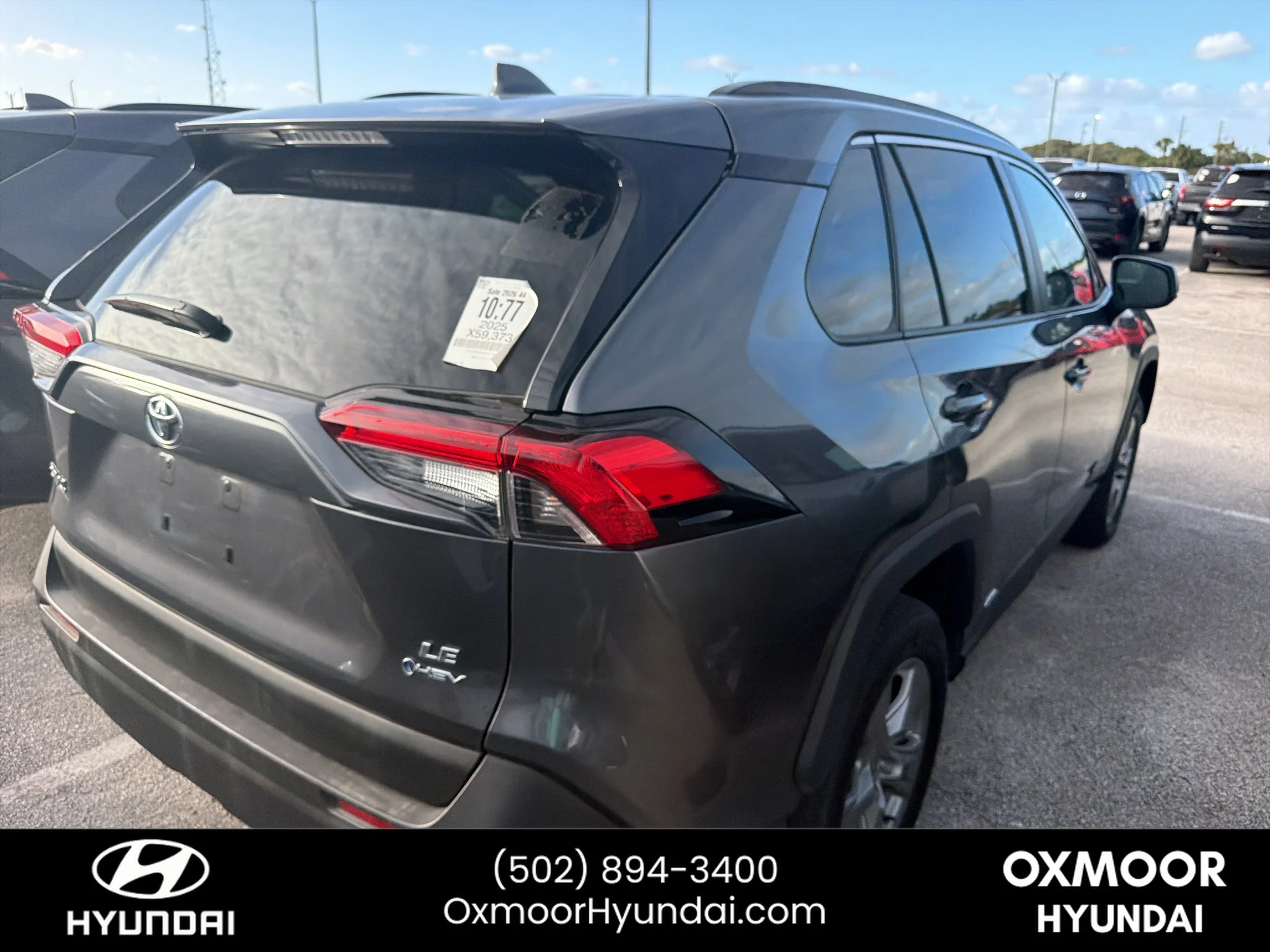 Used 2025 Magnetic Gray Metallic Toyota Hybrid LE image 3