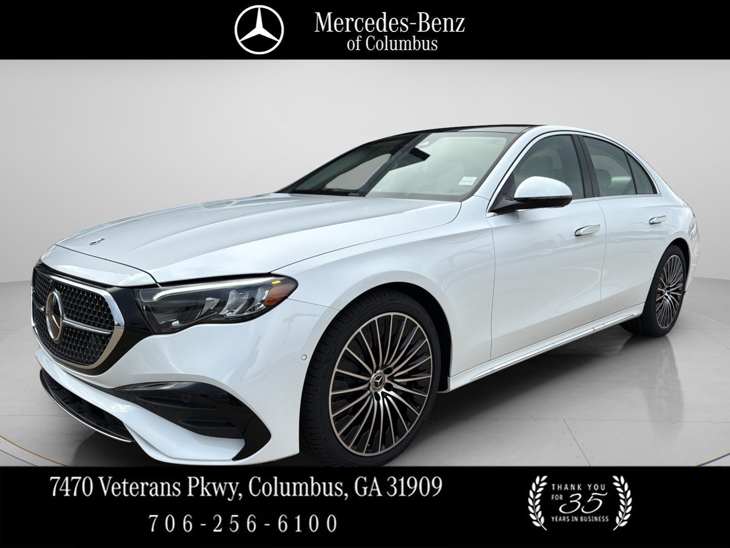 New 2027 MANUFAKTUR Moonlight White Metallic Mercedes-Benz E 450 image 1