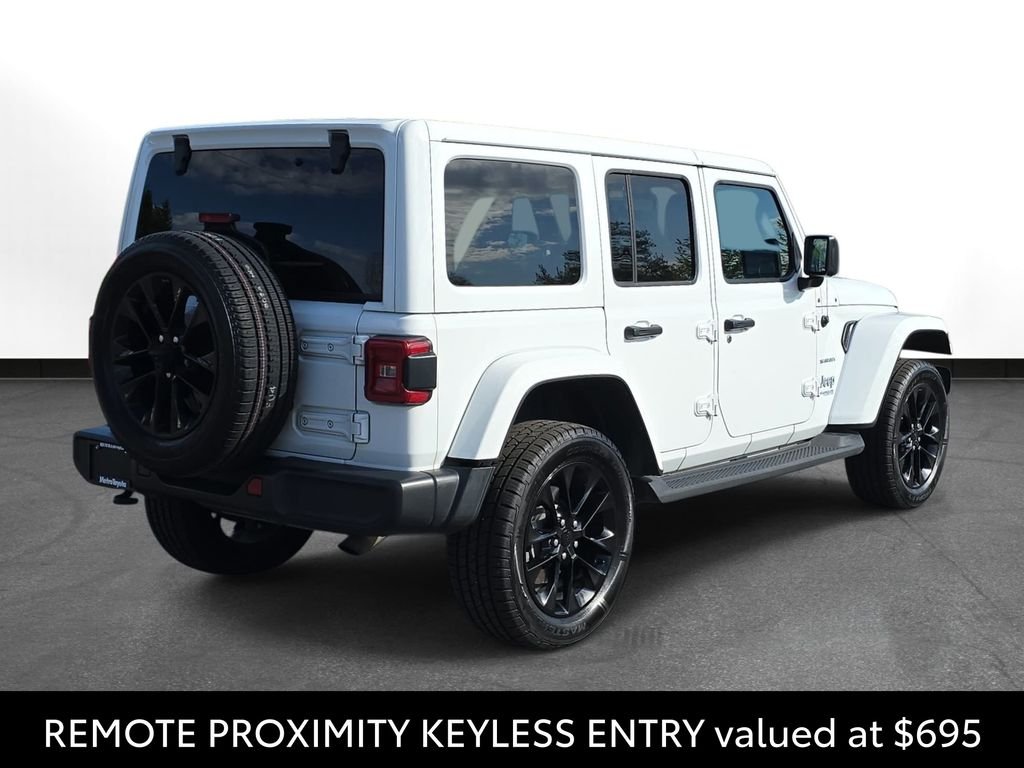 Used 2021 White Jeep Unlimited Sahara 4xe image 6
