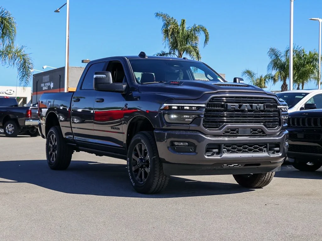 New 2026 Granite Crystal Metallic Clear-Coat Exterior Paint RAM Laramie Night Edition image 2