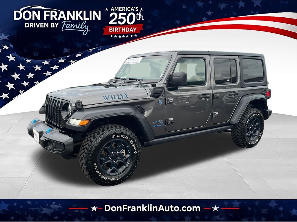 Used 2023 Gray Jeep Willys 4xe image 1