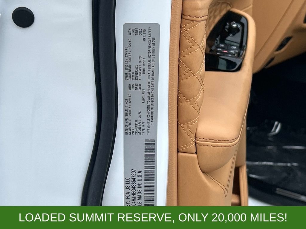 Used 2025 White Jeep Summit Reserve image 10