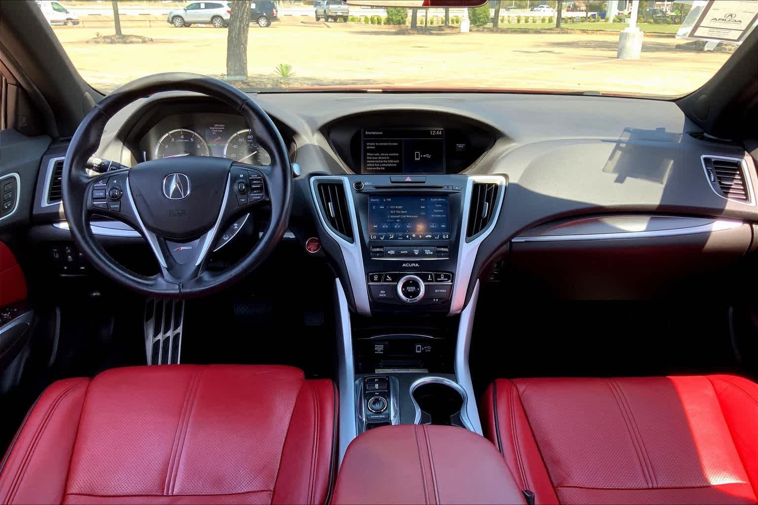 Used 2019 San Marino Red Acura w/A-Spec Pkg Red Leather image 15