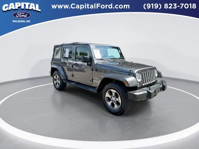 Used 2017 Gray Jeep Unlimited Sahara image 2
