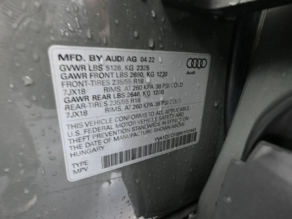 Used 2022 Gray Audi Premium image 48