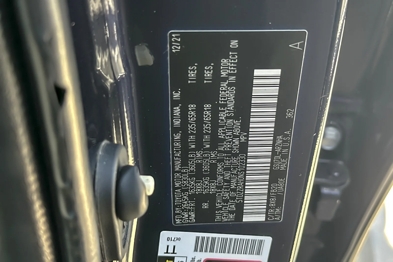 Used 2022 Blueprint Toyota LE image 28