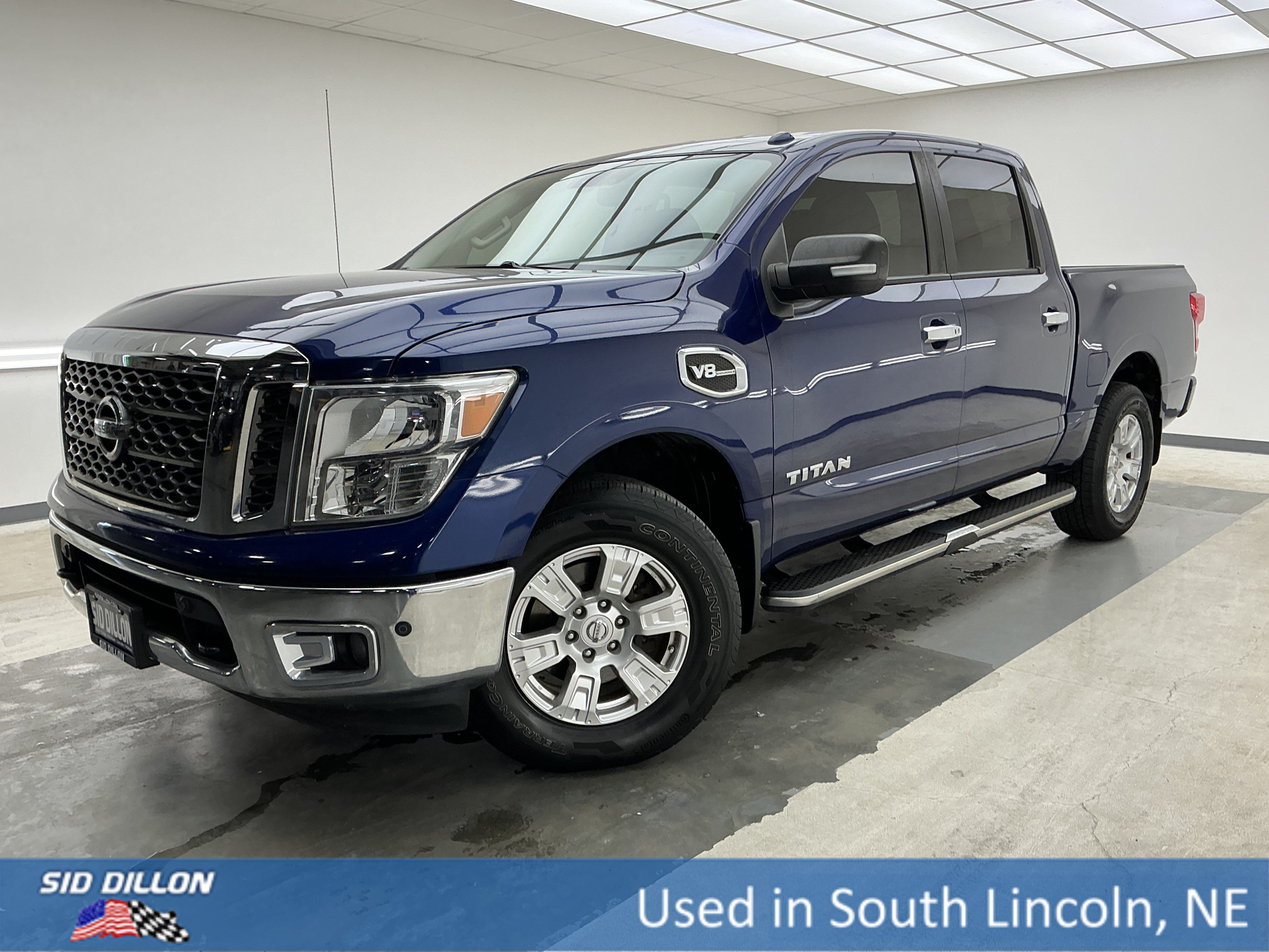 Used 2017 Deep Blue Pearl Nissan SV image 1