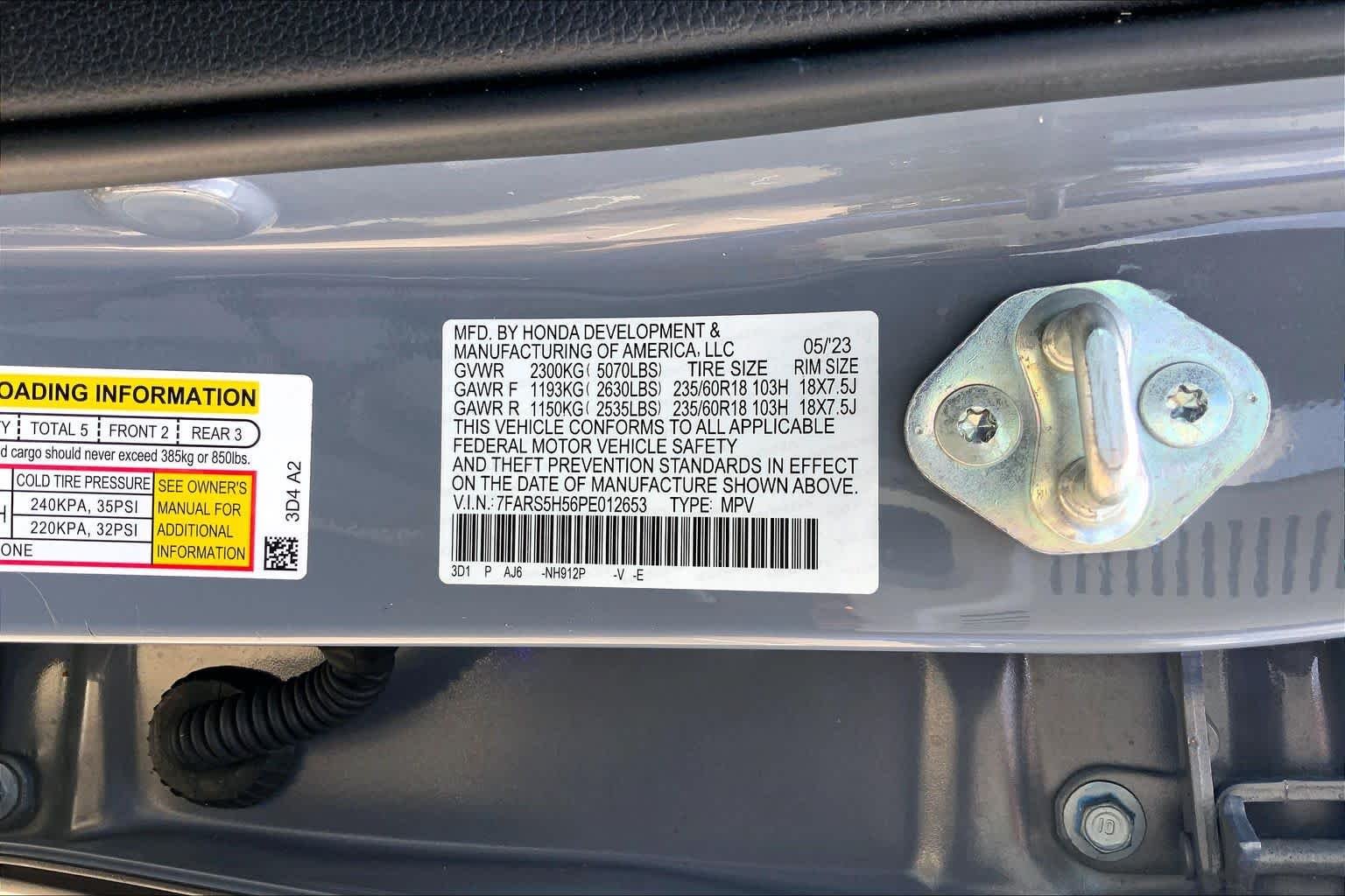 Used 2023 Urban Gray Pearl Honda Sport image 31