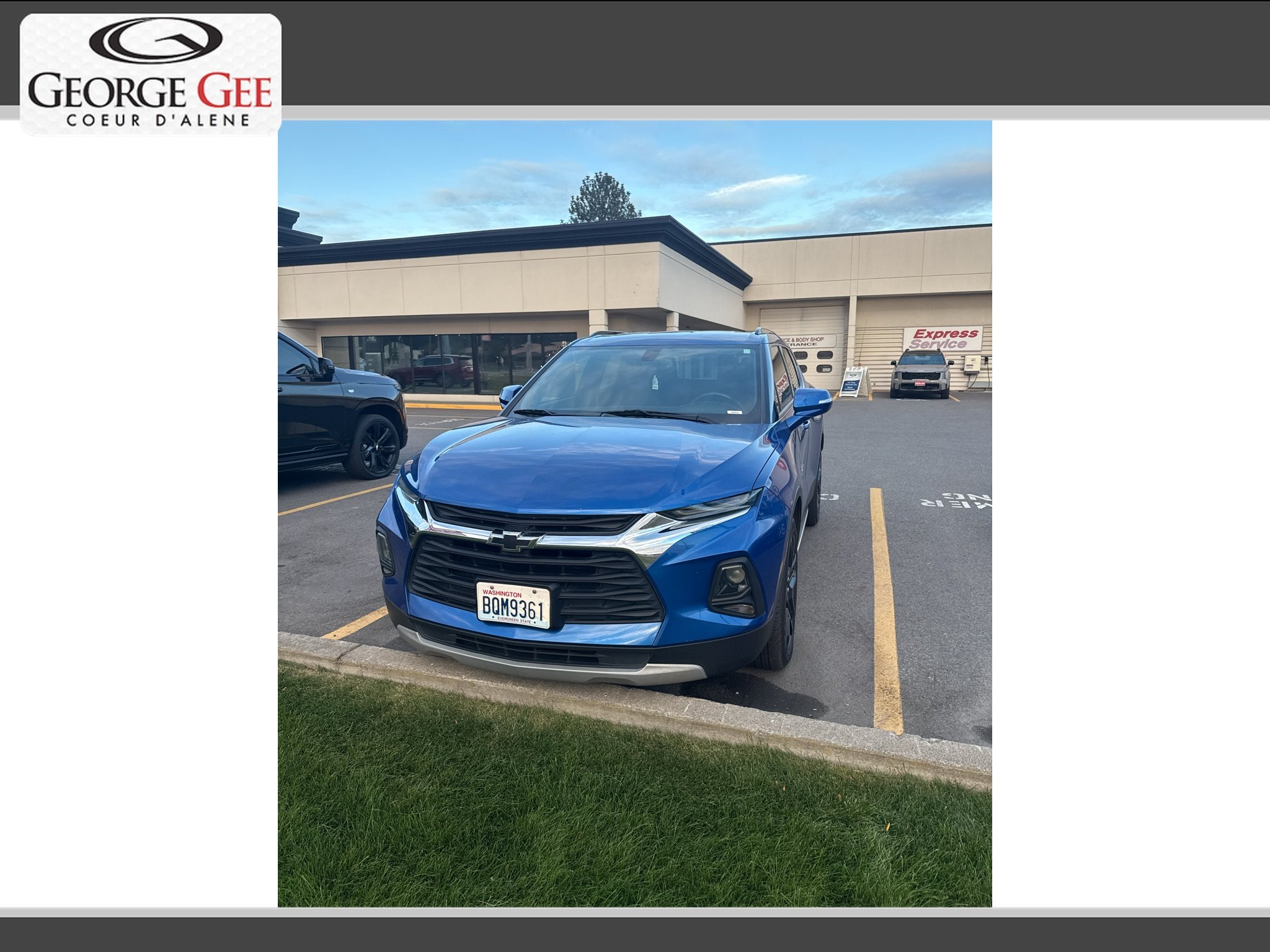 Used 2019 Kinetic Blue Metallic Chevrolet Base w/2LT image 1