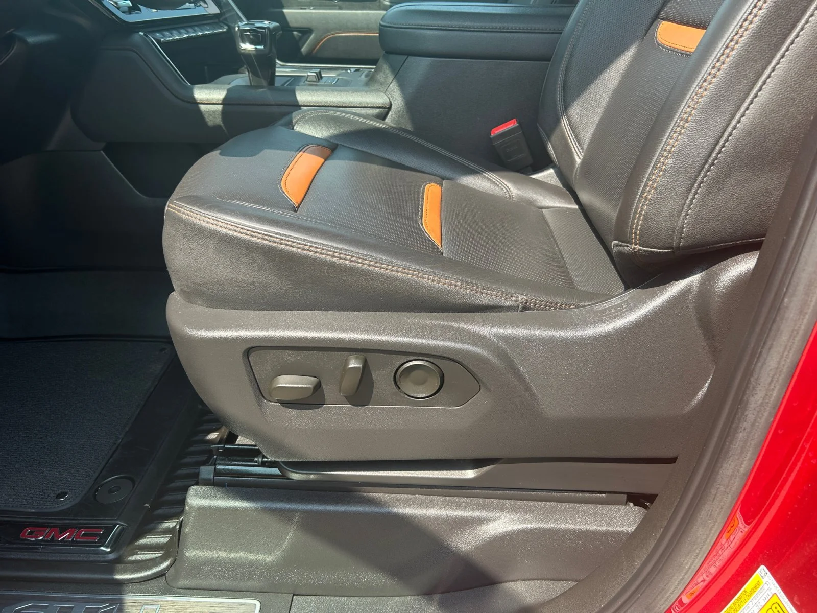 Used 2025 Red GMC AT4 Crew Cab 3.0L Diesel Leather Sunroof Navigation 4x4 image 15